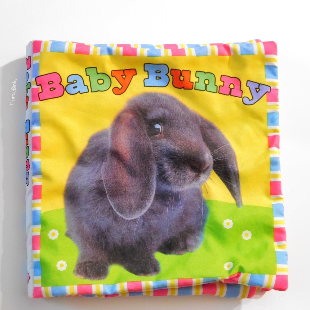 Rare 2010 Baby Bunny Priddy Books, Soft Cloth Book / Bath Book Hard to Find